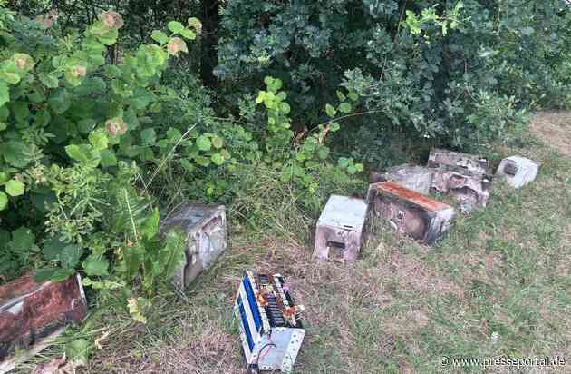 POL-OF: Hybridbatterien illegal entsorgt: Polizei bittet um Hinweise