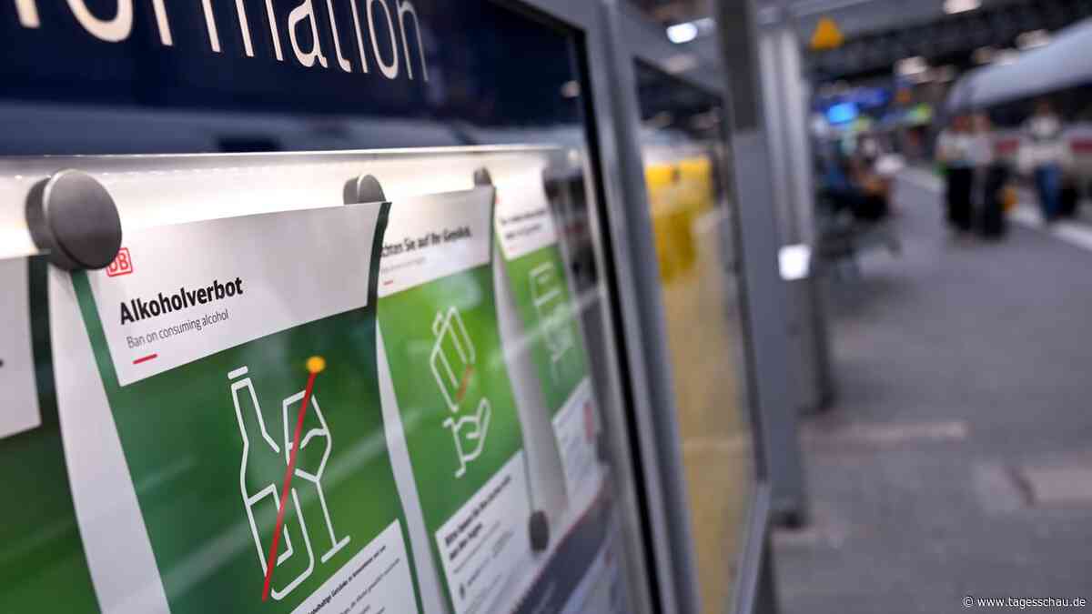 Lob für Alkoholverbot an Bahnhöfen - aber Fragen zur Umsetzung