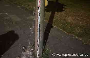 POL-COE: Rosendahl, Darfeld, Osterwicker Straße/ Klebeband über Straße gespannt