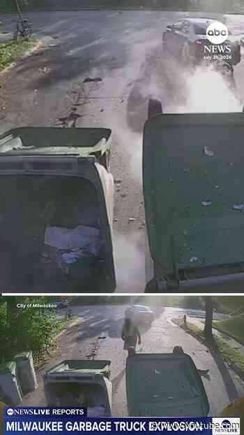 Milwaukee garbage truck explosion injures sanitation worker