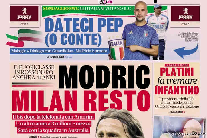 Today’s Papers: Italy court Guardiola, Turkish rescue, Roma miss out on Summerville
