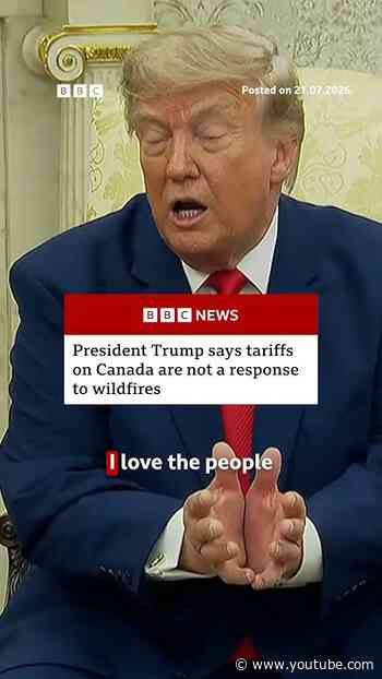 Trump imposes tariff on Canada, in retaliation for "unequal treatment" of US products. #BBCNews