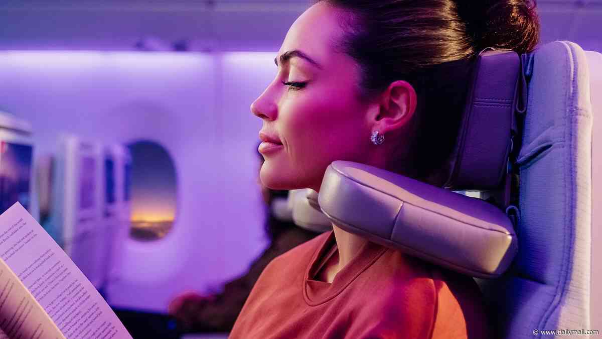 Ditch the neck pillow! Emirates' new airplane seats feature 'side wings' that support your head and neck - and they're even available in economy