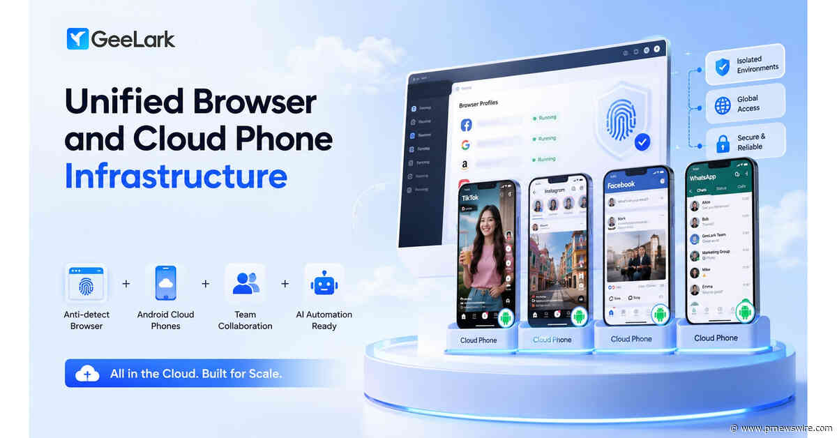 GeeLark Unveils Unified Browser and Cloud Phone Infrastructure for the Mobile-First Future of Social Media