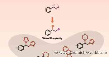 Photoredox catalyst introduces two nucleophiles across a carbon–carbon bond at once