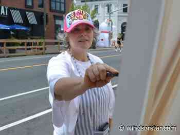 Wildfire smoke cleared in time for annual Walkerville Art Walk