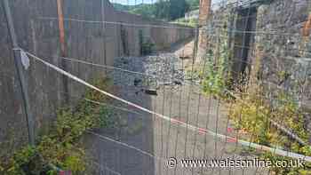 Sinkhole which appeared in a Welsh street months ago is still a 'mess'