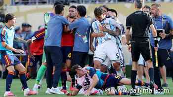 Spain star who was attacked by Argentina players in shameful World Cup scenes insists they SHOULDN'T be banned amid FIFA's violent conduct investigation