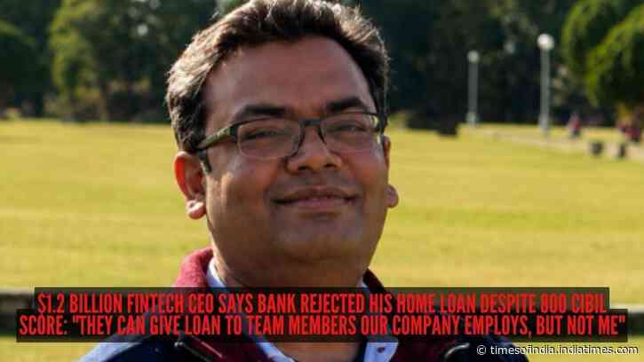 $1.2 billion fintech CEO says bank rejected his home loan despite 800 CIBIL score: "They can give loan to team members our company employs, but not me"