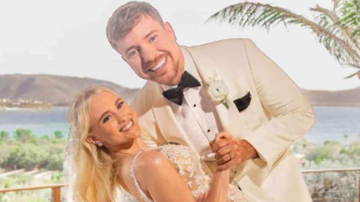 Youtube-Star hat geheiratet: MrBeast hat jetzt eine MrsBeast