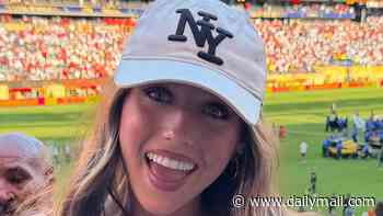 Abbey Clancy reveals her daughter Sophia, 15, was nearly arrested while flying to New York after she joked about 'having a gun' with immigration officers