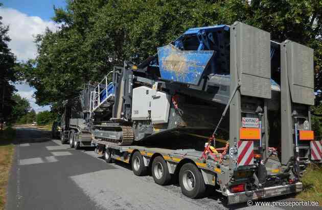POL-EL: Wietmarschen - Schwertransport erneut ohne Genehmigung unterwegs - Gewinnabschöpfungsverfahren gegen zwei Unternehmen