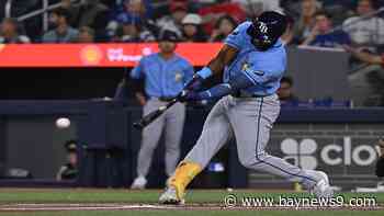 Rays use season-high 21 hits to rout Blue Jays 12-2