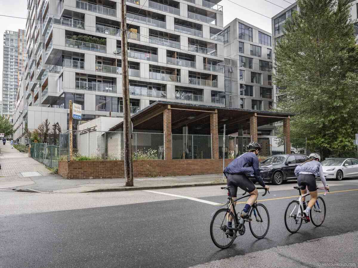 Why is there an abandoned gas station next to one of Vancouver's elite condo developments?