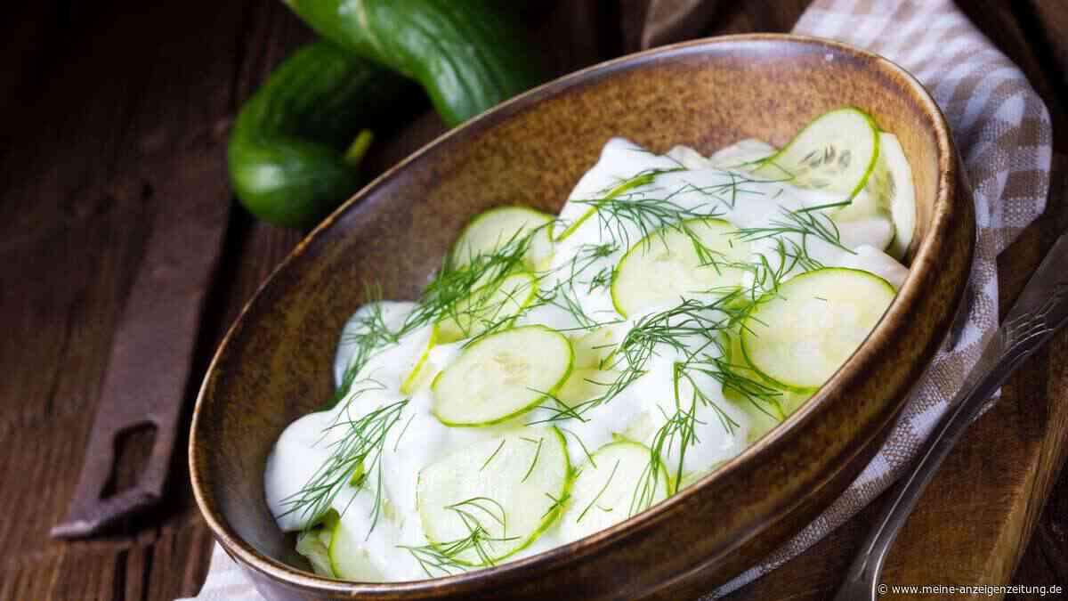 Klassischer Gurkensalat wie von Oma: cremig, frisch und mit diesem einfachen Trick nie mehr wässrig
