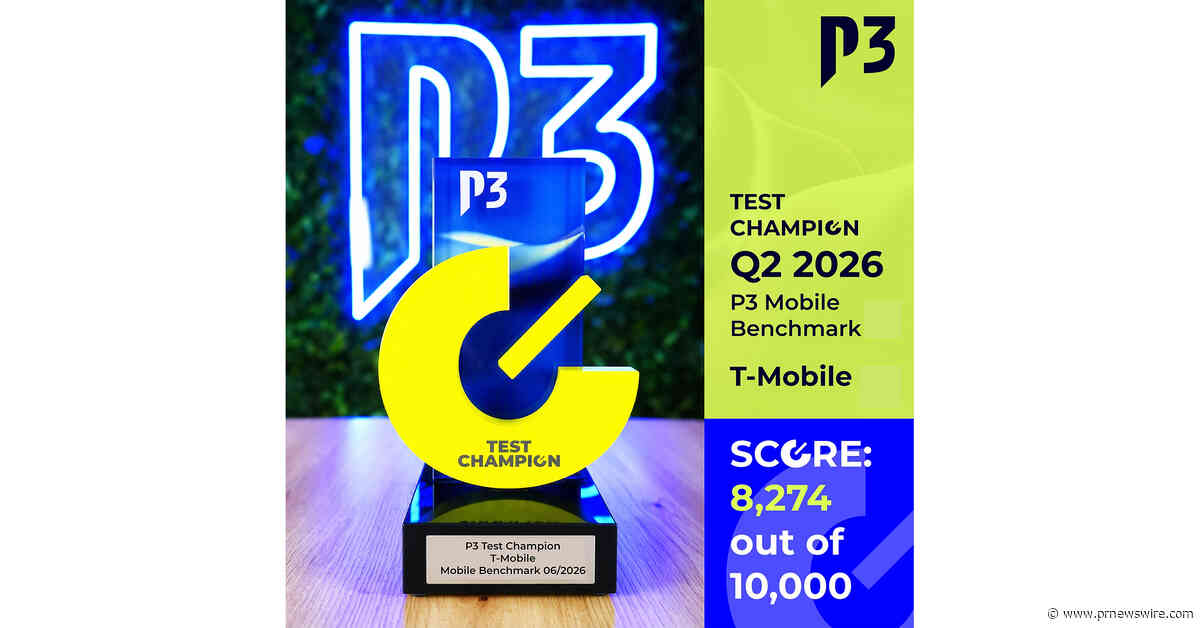 P3 names T-Mobile the Mobile Network Test Champion in the United States for Q2 2026