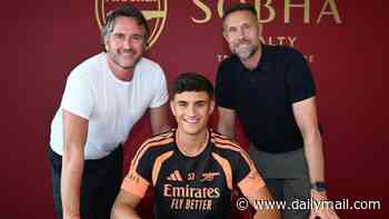 Former England star's son, 18, joins Arsenal after being persuaded to snub bitter north London rivals Tottenham