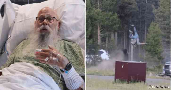 Man hurled 8ft in the air by bison says getting hit by animal wasn’t the worst part