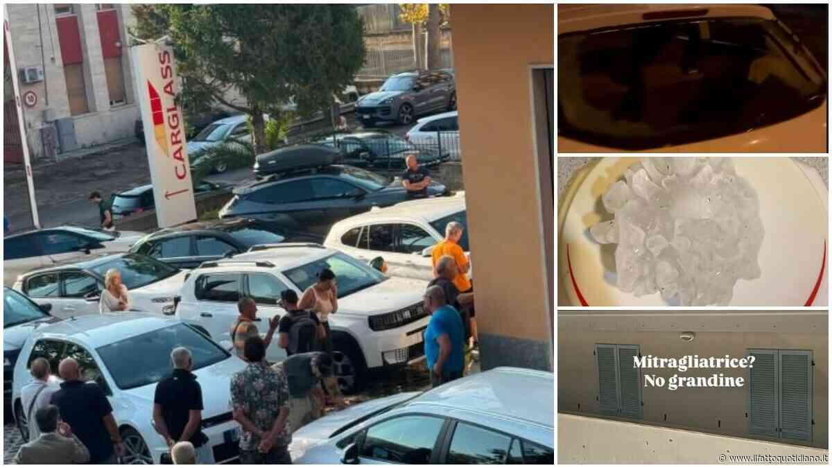 Grandinata a San Benedetto del Tronto: 60 feriti in pronto soccorso. Danni a centinaia di auto, carrozzieri presi d’assalto