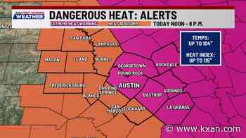 Extreme Heat Warning for up to 115-degree heat index