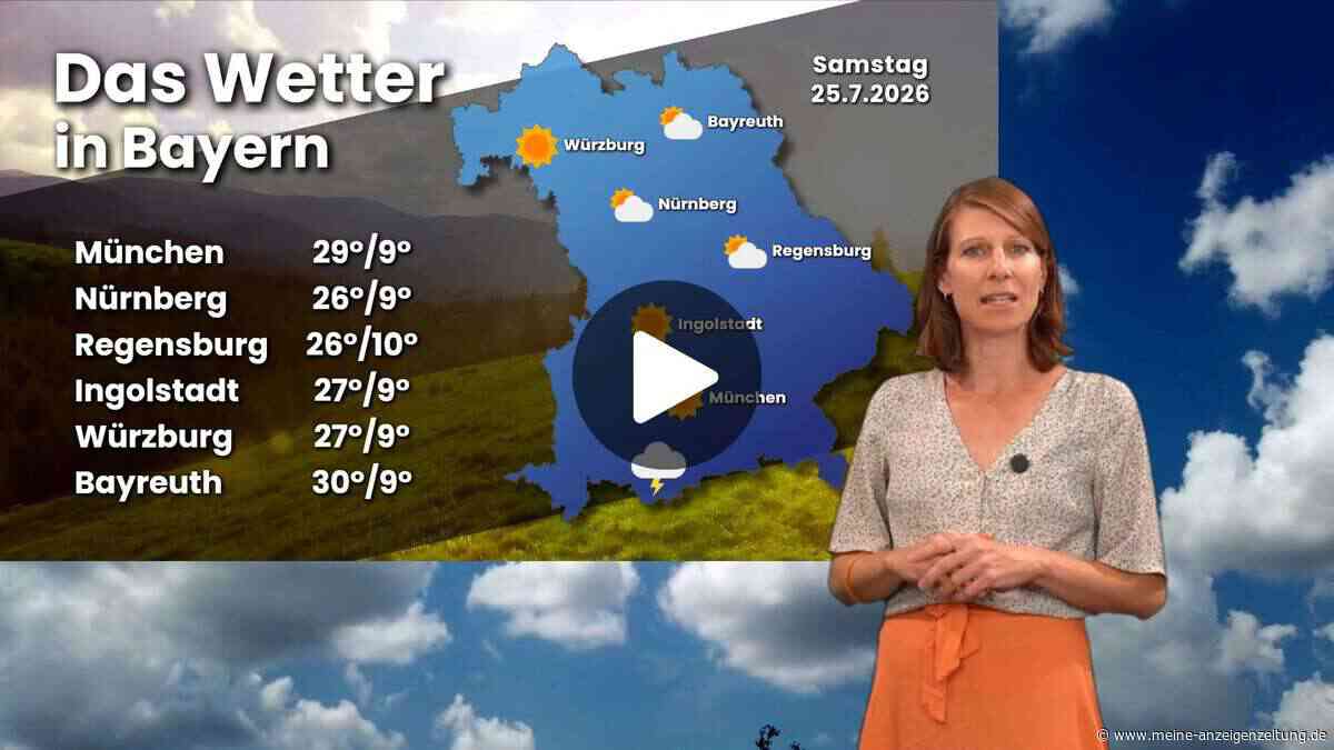 Wetter in Bayern: Sommerliches Wochenende mit Gewittergefahr am Samstag
