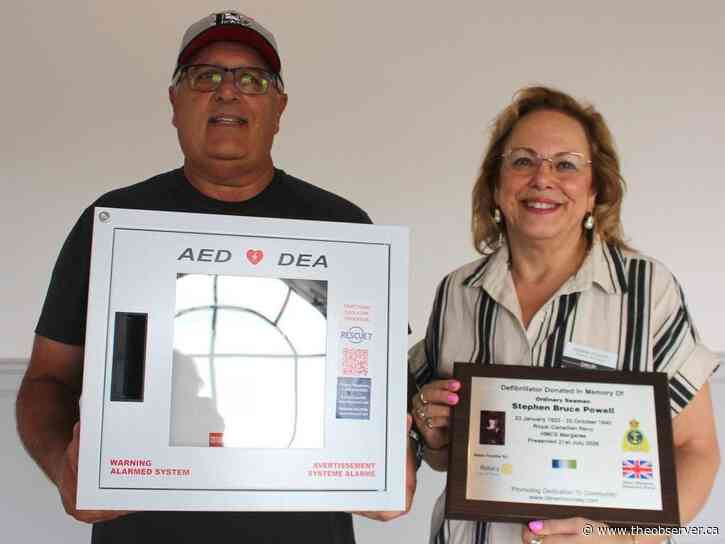 Life-saving defibrillators donated in memory of sailors from Sarnia who died while serving