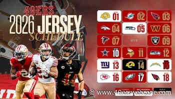 49ers Reveal Uniform Schedule for the 2026 Season