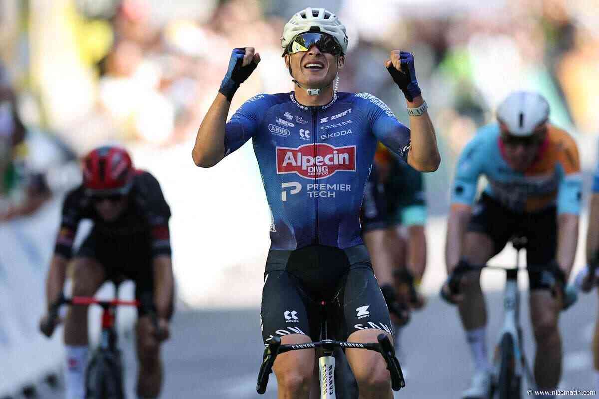 Tour de France : le Belge Jasper Philipsen remporte au sprint la 17e étape à Voiron