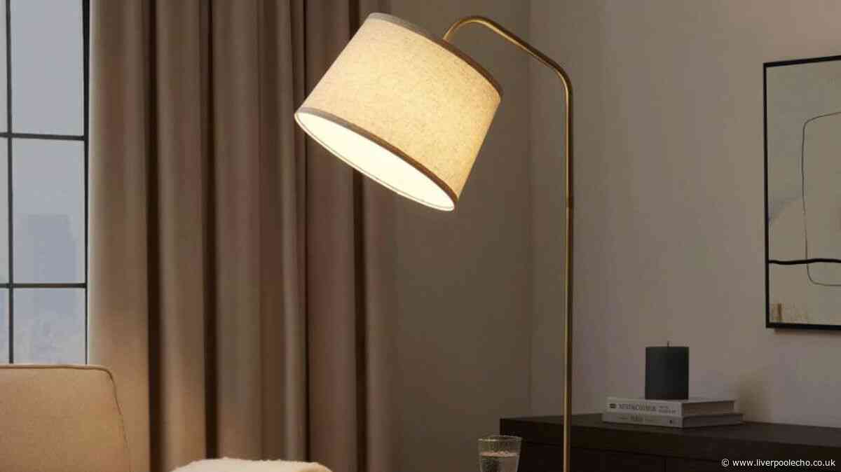 Dusk's 'elegant' floor lamp with side table drops to under £100