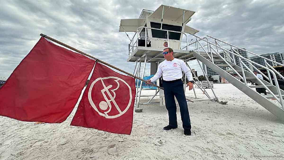 Clearwater Beach lifeguards on alert after multiple rip current rescues