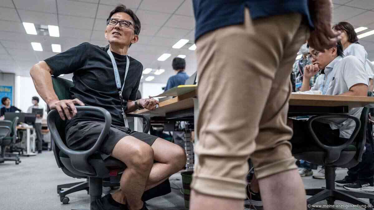 Shorts im Büro? Japanerinnen wehren sich gegen behaarte Männerbeine am Arbeitsplatz