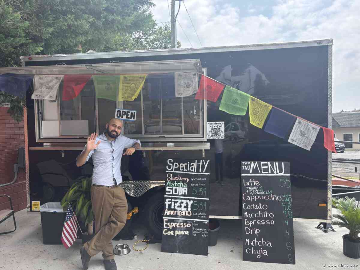 Nepali coffee truck sets up shop at Langston Blvd gas station