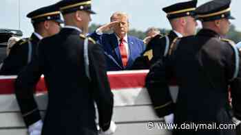 Grim ceremony at Dover as Trump meets flag draped coffins of American soldiers killed in widening Iran air war