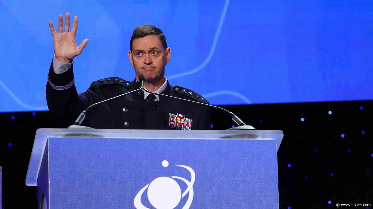 If space war erupts, 'none of us will be able to avoid the war zone,' warns outgoing Space Force chief in final public speech