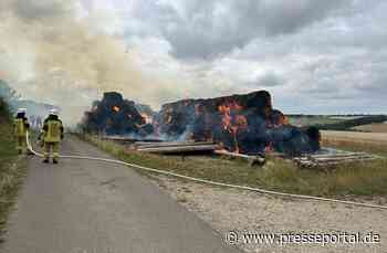 POL-PDKO: Mehrere Fälle der Brandstiftung - Brand von 200 Heuballen
