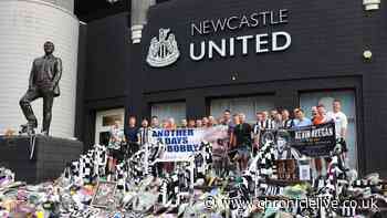 Cyclists riding for Sir Bobby's cancer charity set off from St James' Park as fans mourn Kevin Keegan
