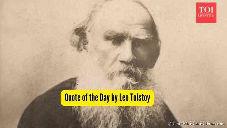 Quote of the Day by Leo Tolstoy, "If you make it a habit not to blame others, you will feel the growth of the ability love in..."