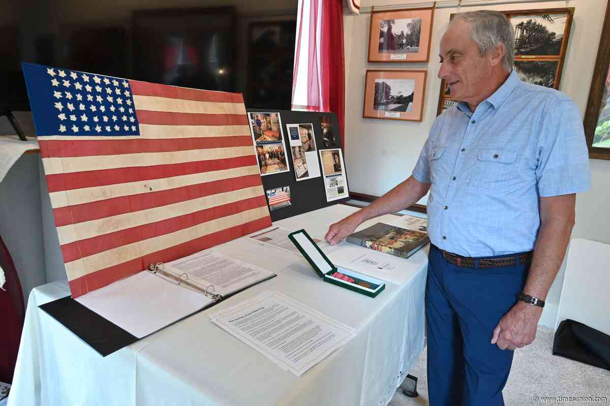 World War II flag brought back to Hoosick Falls after landmark exhibit in Czechia