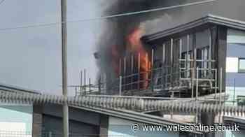Toddlers evacuated from holiday club after fire swept through Port Talbot school