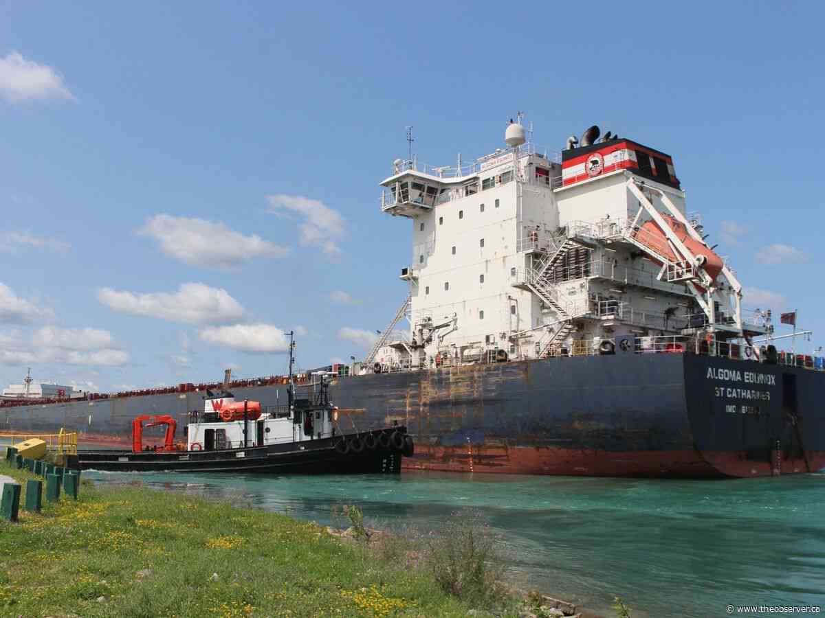 Lake freighter free after running aground near Sarnia Harbour