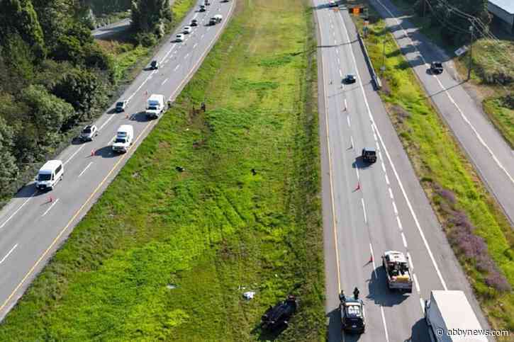 BC Highway Patrol seeking public help for fatal crash on Highway 1 in Abbotsford