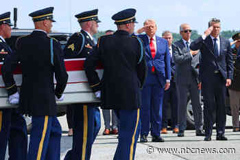 Trump attends dignified transfer of 4 service members killed in Iran attacks since the ceasefire ended