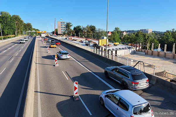 Nadelöhr Adenauerbrücke über die Donau von Ulm nach Neu-Ulm - war ja angekündigt