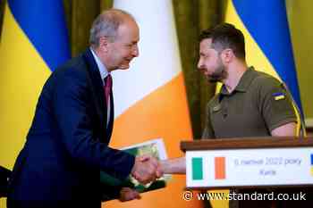 Irish premier Micheál Martin to meet Ukraine’s Volodymyr Zelensky in Kyiv