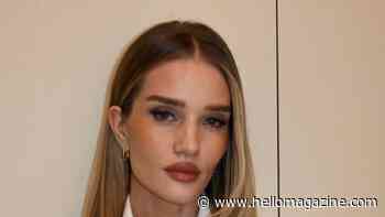 Rosie Huntington-Whiteley wows in leggy mini dress during luxury yacht escape