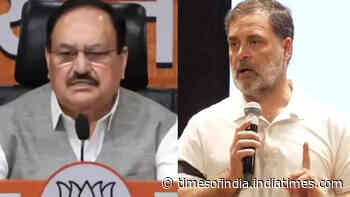Congress protests: Rahul digs in, Nadda says selective outrage