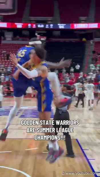 Golden State Warriors are Summer League CHAMPS 😤 | #shorts