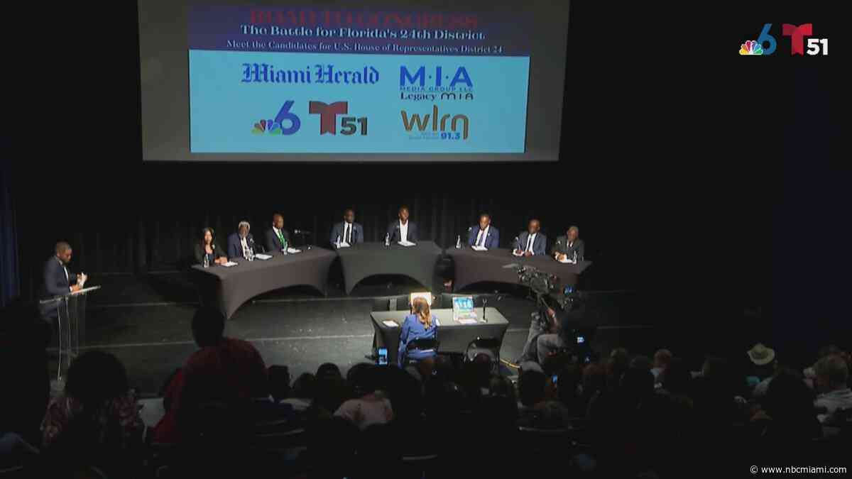 The battle for Florida's 24th District: Candidates face off in debate at Little Haiti public forum