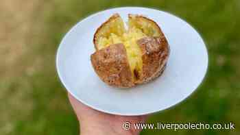 I make baked potatoes turn crispier by rubbing 1 ingredient on the skin that chef swears by
