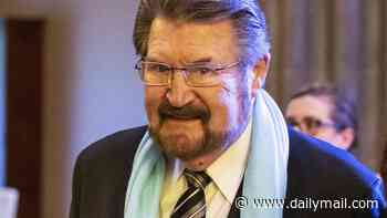 Derryn Hinch's secret fling with an iconic Hollywood star is exposed at his funeral - after the radio legend died at age 82